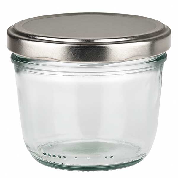 Słoik 230 ml z pokrywką BasicSeal w kolorze srebrnym UN..