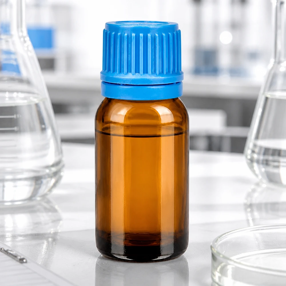 Butelka 10 ml 11 mm SV niebieska OV BrownLine UT18/10 Profesjonalna butelka BrownLine 10 ml z niebieską nakrętką do zastosowań laboratoryjnych i farmaceutycznych