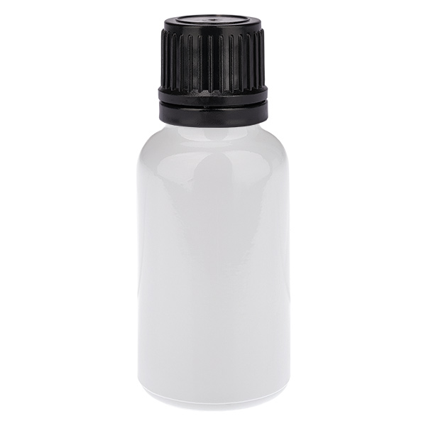 Butelka 20 ml z zakrętką 11 mm, czarna, zabezpieczająca przed otwarciem przez dzieci WhiteLine UT18/20 Butelka 20 ml z zakrętką 11 mm, czarna, zabezpieczająca przed otwarciem przez dzieci WhiteLine UT18/20