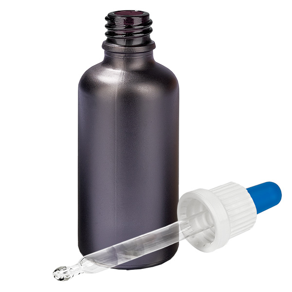 Butelka z pipetą 50 ml biała/niebieska OV BlackLine UT18/50