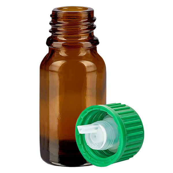 10 ml butelka z zakraplaczem 0,8 mm zielona STD BrownLine UT18/10