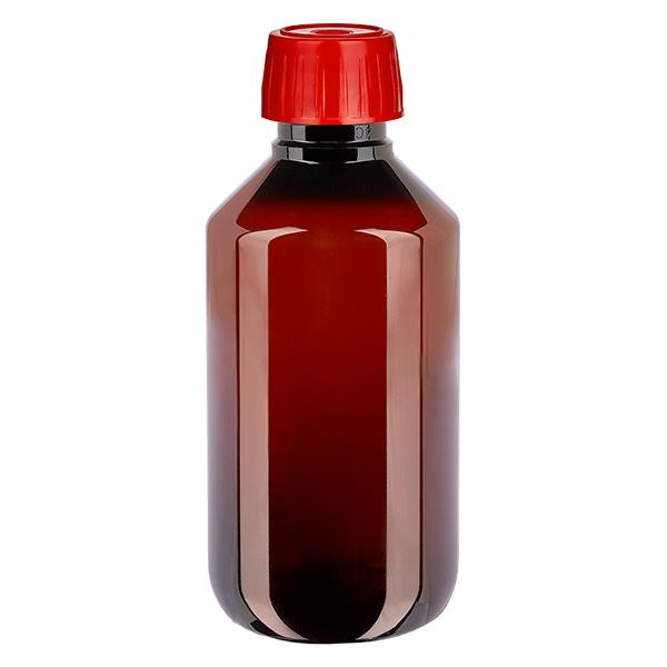 Butelka PET 200ml z nakrętką odgazowującą czerwona Butelka PET 200ml z nakrętką odgazowującą czerwona