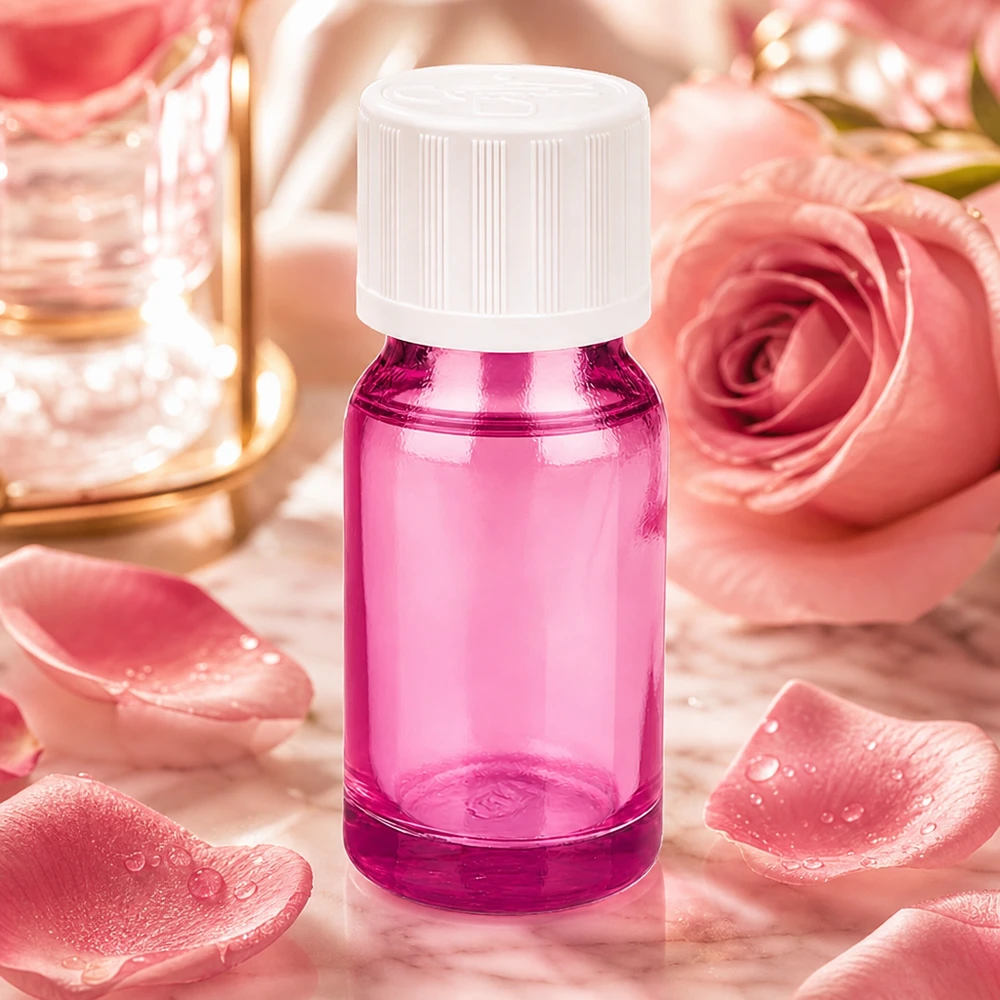 Butelka z zakraplaczem 10 ml 1,2 mm biała, standardowo zabezpieczona przed dziećmi PurpleLine.UT18/10 Butelka z zakraplaczem 10 ml z otworem 1,2 mm w kolorze fioletowym do zastosowań w aromaterapii