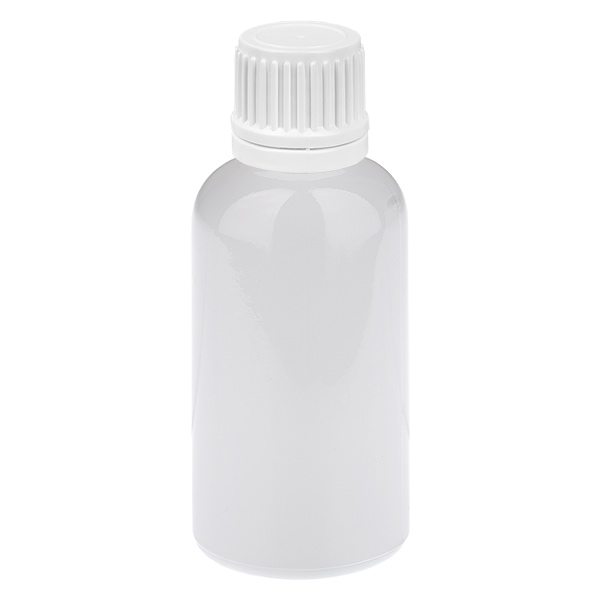 Butelka 30 ml, zakrętka 11 mm, biała, zamknięcie zabezpieczające przed otwarciem przez dzieci WhiteLine UT18/30 Butelka 30 ml, zakrętka 11 mm, biała, zamknięcie zabezpieczające przed otwarciem przez dzieci WhiteLine UT18/30