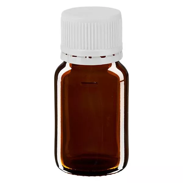 Flacons médicaux bruns avec fermeture fine d'origine