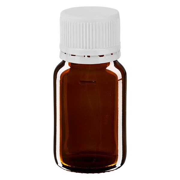 Butelka 30ml brązowa, zakrętka biała z pierścieniem ApoGlas. Farmaceutyczna jakość produkcji UE. Gwint 28 mm (PP28). (syrop, butelka z lekkiego szkła) Butelka 30ml brązowa, zakrętka biała z pierścieniem ApoGlas. Farmaceutyczna jakość produkcji UE. Gwint 28 mm (PP28). (syrop, butelka z lekkiego szkła)