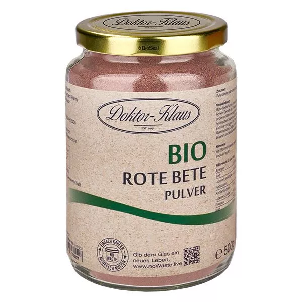 500 g ekologicznych buraków w proszku Doktor-Klaus noWaste 500 g ekologicznych buraków w proszku Doktor-Klaus noWaste