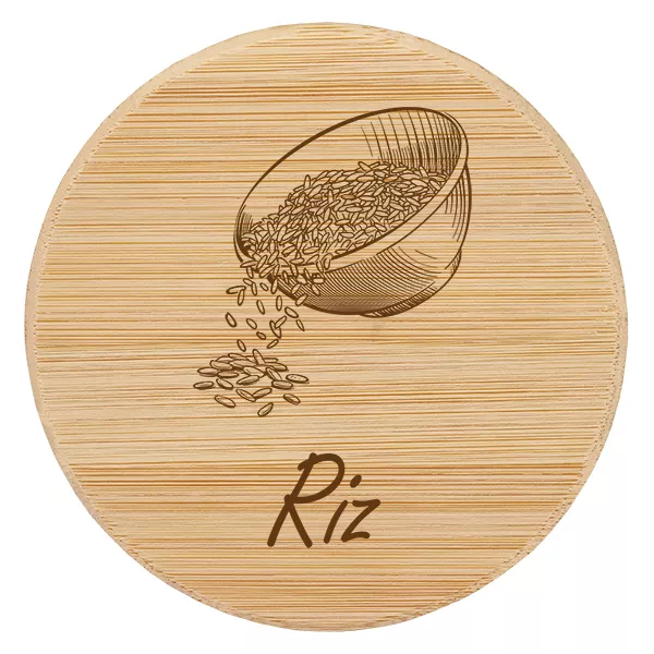 Drewniana pokrywka „Ryż” do WECK RR100 Drewniana pokrywka „Ryż” do WECK RR100