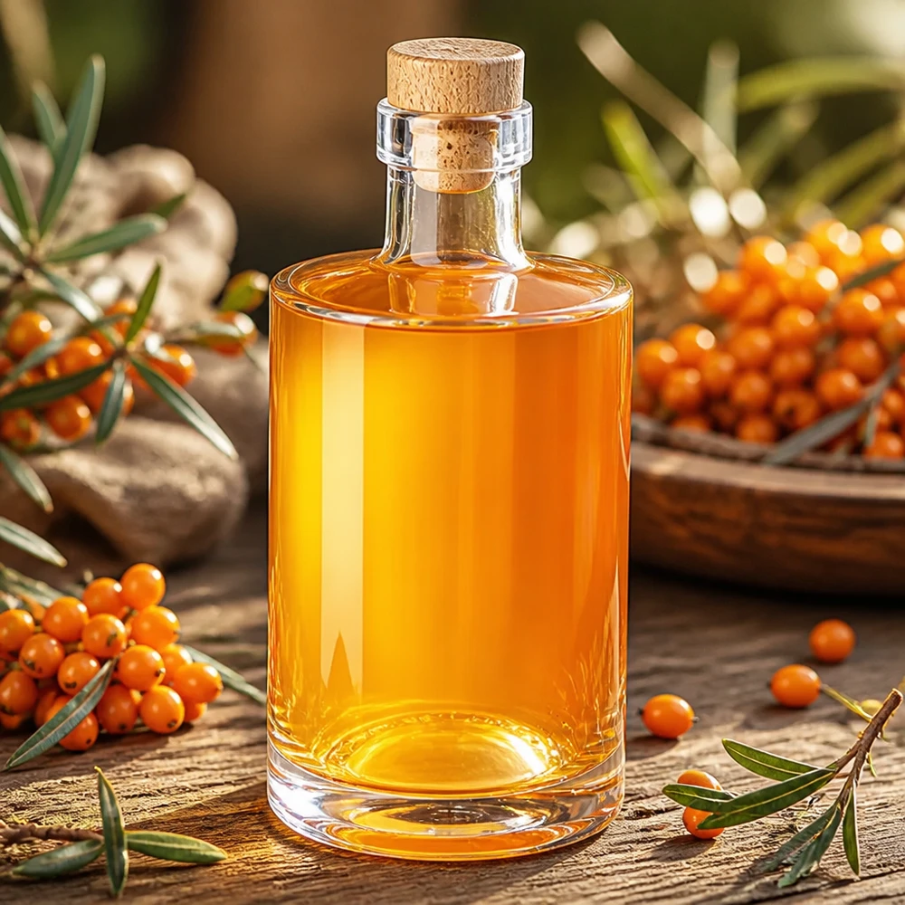 Butelka szklana 350 ml Galileo z drewnianym korkiem UNiTWIST®