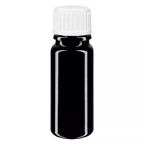Butelka apteczna viol. 10ml zakrętka białe kuleczki St