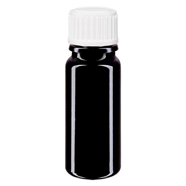 Butelka apteczna viol. 10ml zakrętka białe kuleczki St Butelka apteczna viol. 10ml zakrętka białe kuleczki St