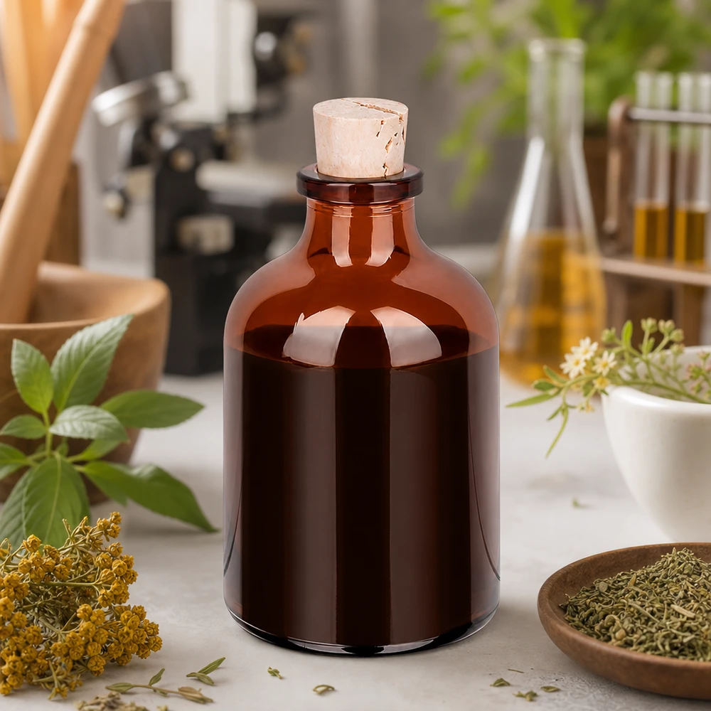Butelka z bursztynowego szkła 50 ml z korkiem 11/14 mm Kompakte Braunglasflasche mit Korken 11/14mm für Tinkturen und Aromatherapie