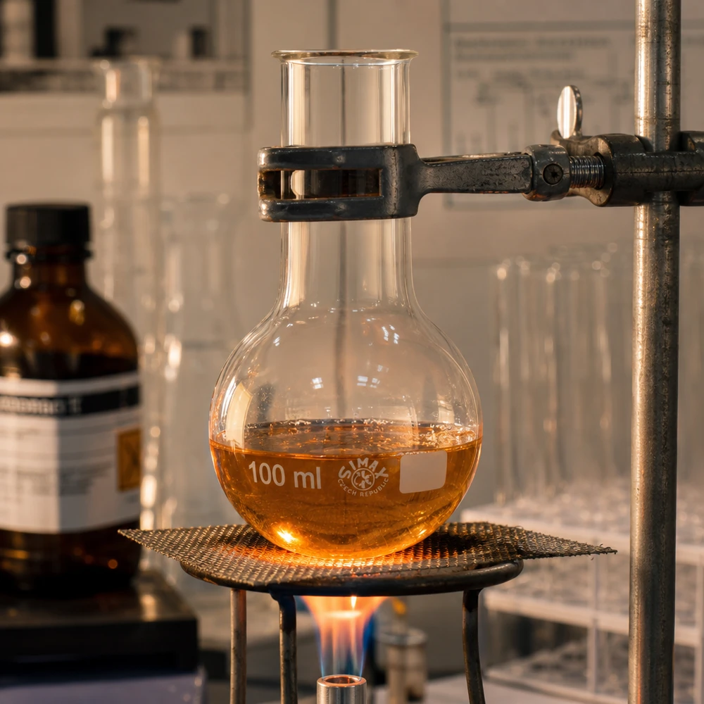 Profesjonalna kolba laboratoryjna 100 ml z szeroką szyjką do precyzyjnych pomiarów objętości i zastosowań grzewczych
