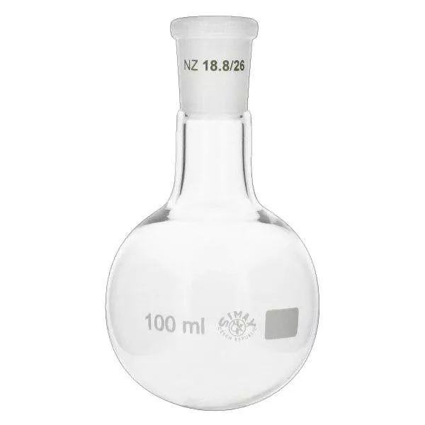 Kolba okrągłodenna 100 ml ze standardowym szlifowanym złączem (19/26)
