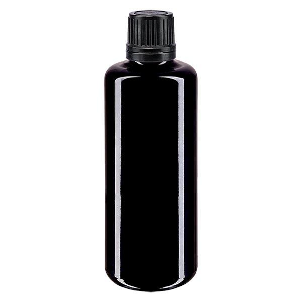 Butelka apteczna viol. 50ml zakrętka v. czarny nalewak r. OV Butelka apteczna viol. 50ml zakrętka v. czarny nalewak r. OV
