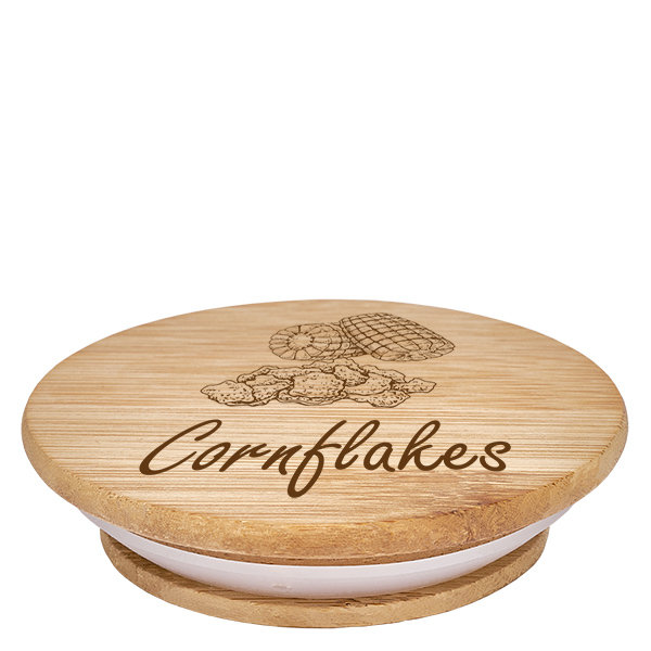 Drewniana pokrywka „Cornflakes” do WECK RR100 Drewniana pokrywka „Cornflakes” do WECK RR100
