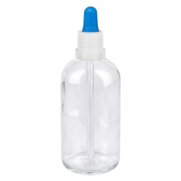 100 ml butelka z pipet&#261; bia&#322;a/niebieska OV ClearL. UT18/100