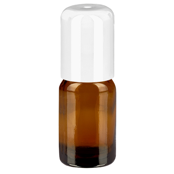 Butelka roll-on 5 ml bia&#322;a STD BrownLine UT18/5