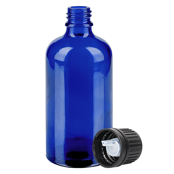 100 ml butelka z zakraplaczem 1 mm czarna OV BlueL. UT18/100