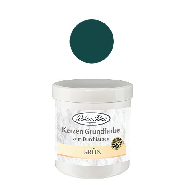 Podstawa &#347;wiecy Doktor-Klaus w kolorze zielonym, 7gr, w puszce