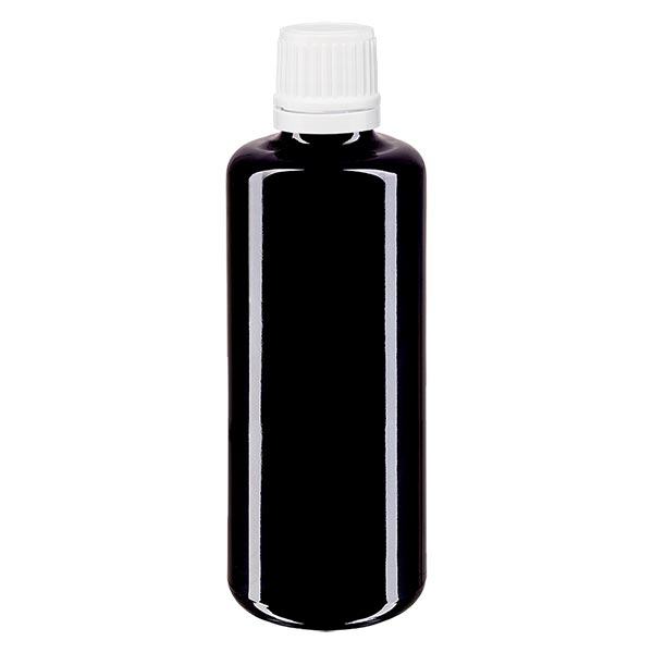 Butelka apteczna viol. 50ml kroplówka v. 1,2 mm biały OV Butelka apteczna viol. 50ml kroplówka v. 1,2 mm biały OV