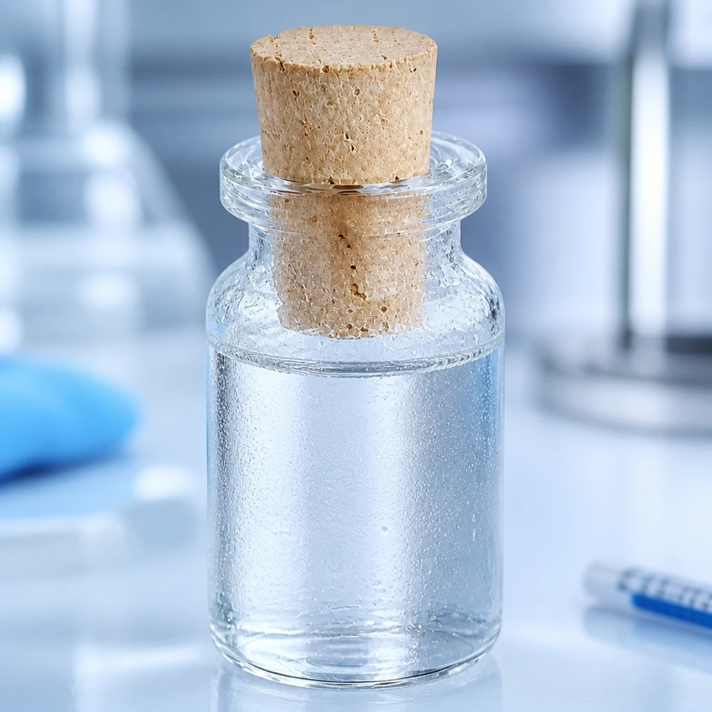 Przezroczysta szklana butelka 5 ml z korkiem 11/14 mm Apothekerflasche aus Klarglas 5ml mit passgenauem Korken 11/14mm für Flüssigkeiten geeignet