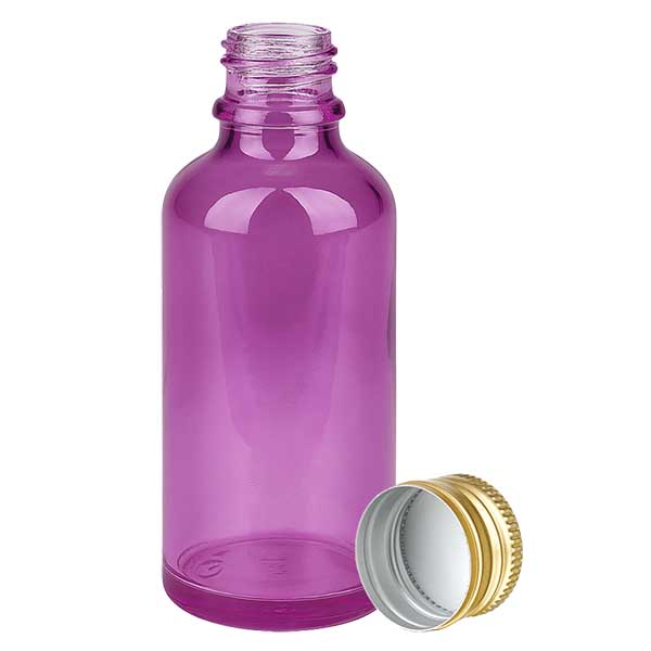 Butelka 50ml 11mm zakr&#281;tka aluminiowa z&#322;oty standard PurpleLine. UT18/50