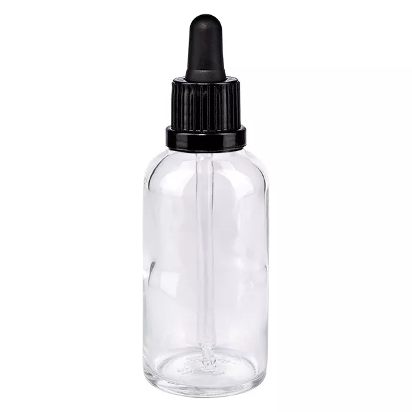 50 ml butelka do leków płynnych z pipetą, czarna OV ClearLine UT18/50 50 ml butelka do leków płynnych z pipetą, czarna OV ClearLine UT18/50