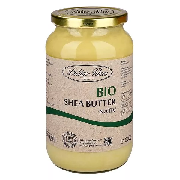 900g organicznego masła SHEA rodzimej firmy Doktor-Klaus noWaste 900g organicznego masła SHEA rodzimej firmy Doktor-Klaus noWaste