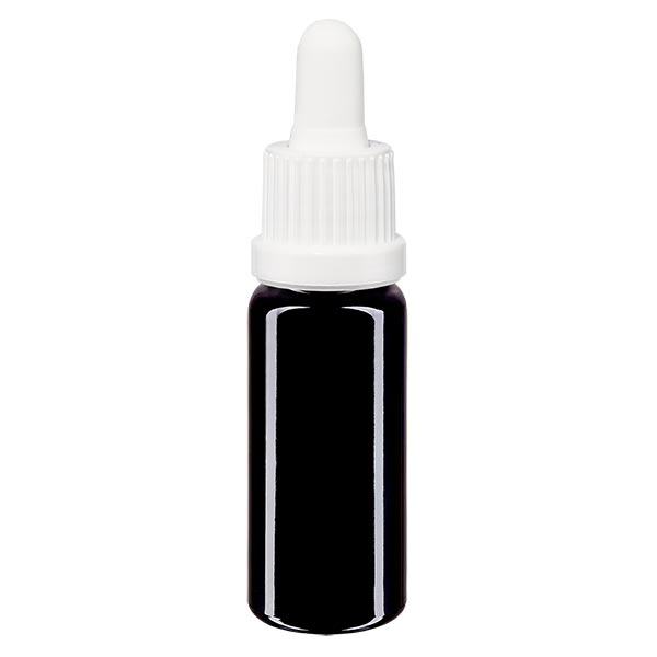 Butelka apteczna viol. 10ml pipeta biała OV Butelka apteczna viol. 10ml pipeta biała OV