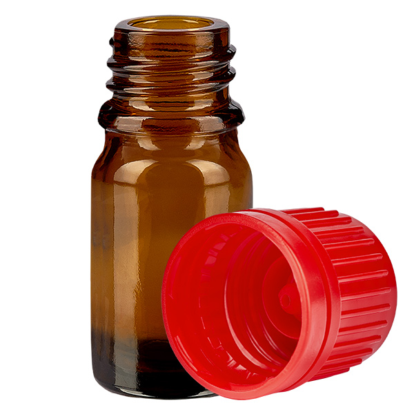 Butelka 5 ml 11 mm SV czerwony OV BrownLine UT18/5