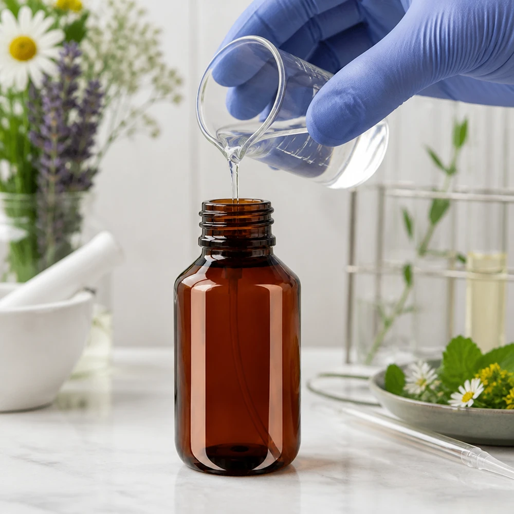 Braune PET Flasche 100ml mit Gewinde für Sprühkopf ideal für Raumsprays und Haarpflege