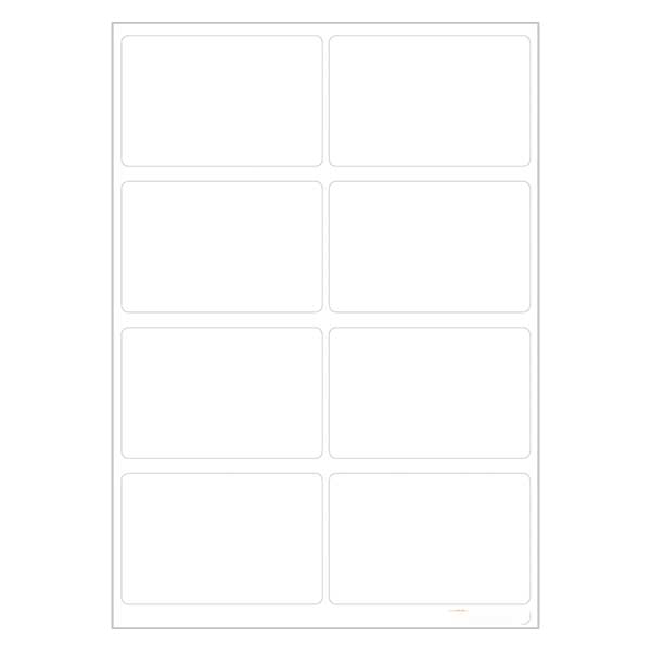 Etykiety uniwersalne białe (48 naklejek) 25x40mm | 6 arkuszy = 48 naklejek papierowych Etykiety uniwersalne białe (48 naklejek) 25x40mm | 6 arkuszy = 48 naklejek papierowych