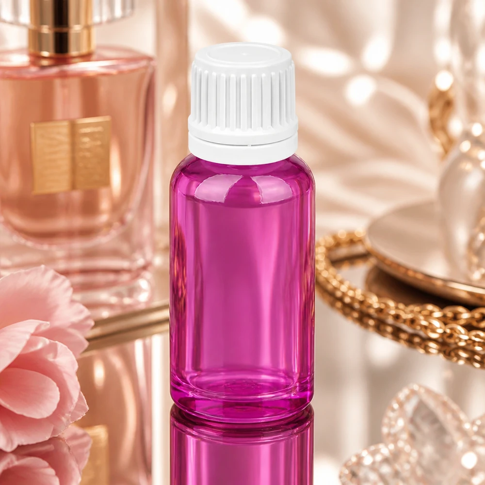 Butelka z zakraplaczem 20 ml 0,7 mm biała Oryginalne zamknięcie z zakrętką PurpleLine UT18/20 Butelka z zakraplaczem 20 ml wykonana z wysokiej jakości tworzywa sztucznego w kolorze fioletowym z białą zakrętką