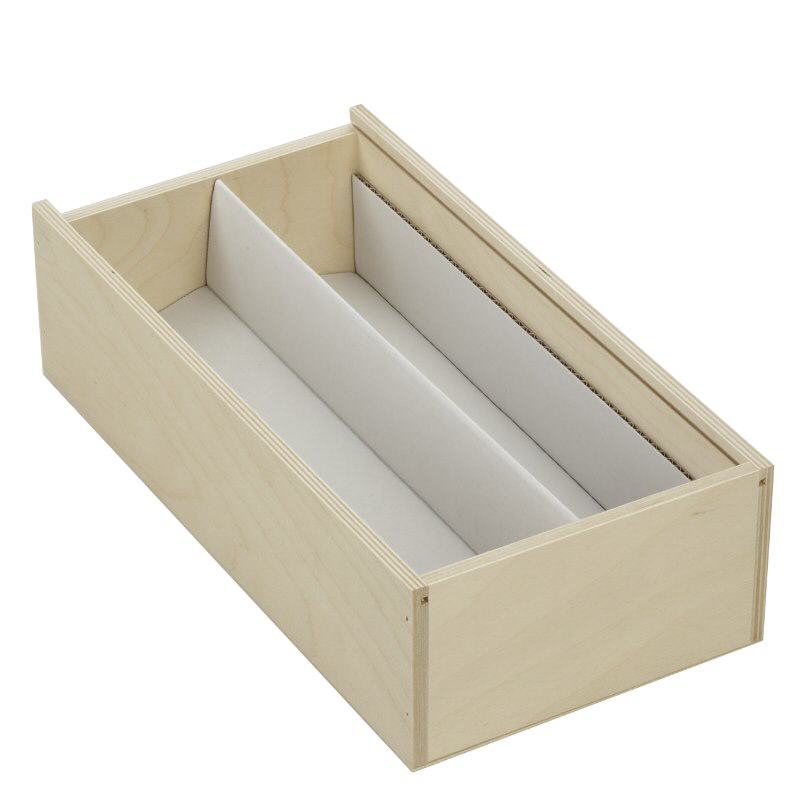 Drewniane pudełko z przesuwaną pokrywą 36x18x10cm (na butelki) Drewniane pudełko z przesuwaną pokrywą 36x18x10cm (na butelki)