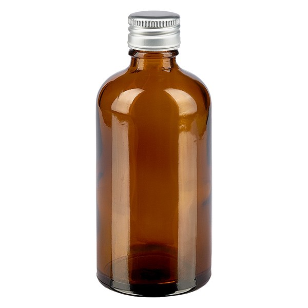 Butelka 100 ml 11 mm SV aluminiowo-srebrna STD BrownL. UT18/100