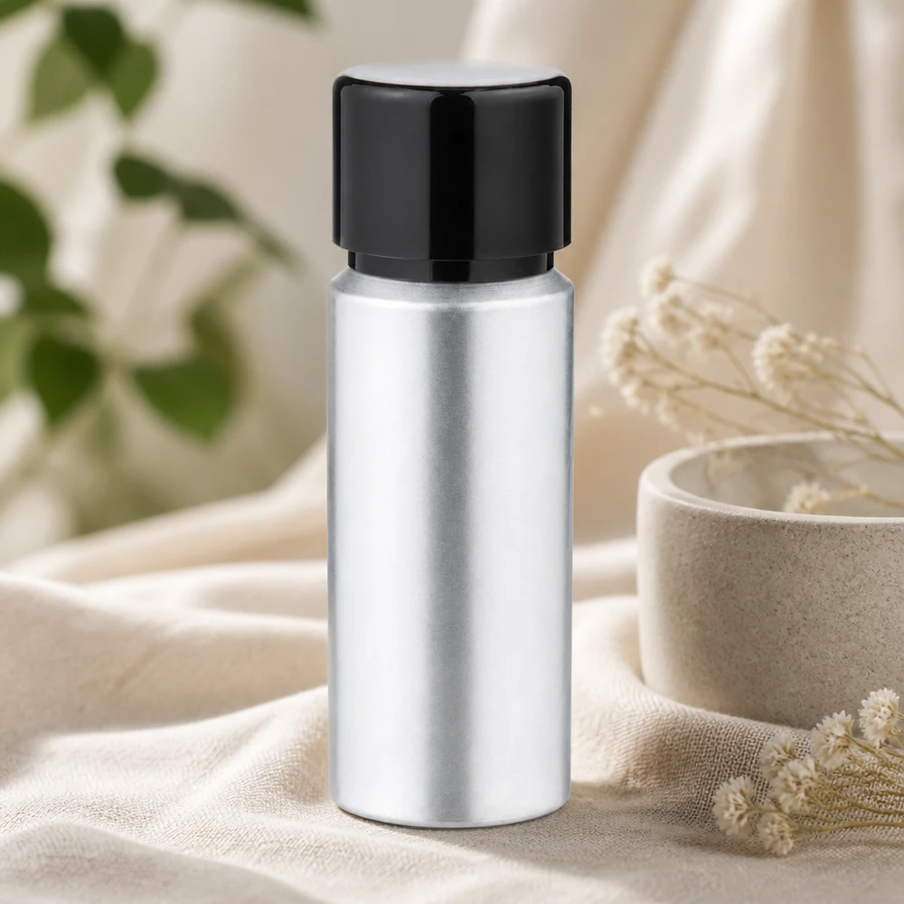 Butelka z barwionego aluminium o pojemności 20 ml z zakrętką Kompaktowa aluminiowa butelka 20 ml z zakrętką - idealna do kosmetyków DIY i aromaterapii