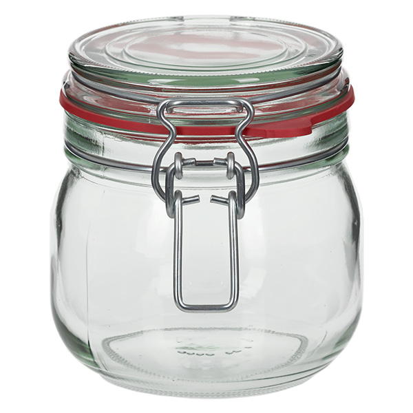 S&#322;oik do przechowywania o pojemno&#347;ci 634 ml z uchyln&#261; pokrywk&#261; UNiTWIST. Kompletny s&#322;oik z gumowym pier&#347;cieniem w rozmiarze RR97.