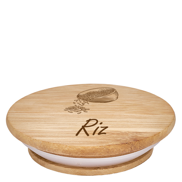 Drewniana pokrywka „Ryż” do WECK RR100 Drewniana pokrywka „Ryż” do WECK RR100