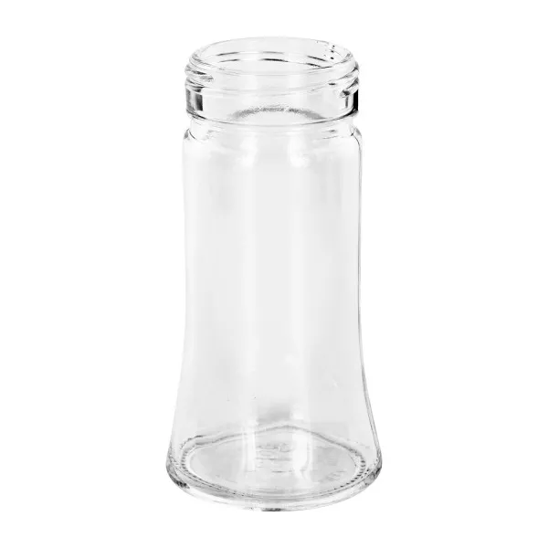 Słoik na sól/przyprawy Bobby 95 ml, gwint 41 mm, przezroczyste szkło - pasujące pokrywki z gwintem 41 mm można zamówić osobno. Przezroczysty słoik na przyprawy Bobby o pojemności 95 ml z gwintem 41 mm, przeznaczony do soli i przypraw