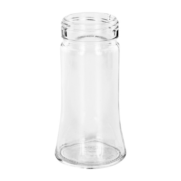 Słoik na sól/przyprawy Bobby 95 ml, gwint 41 mm, przezroczyste szkło - pasujące pokrywki z gwintem 41 mm można zamówić osobno. Przezroczysty słoik na przyprawy Bobby o pojemności 95 ml z gwintem 41 mm, przeznaczony do soli i przypraw