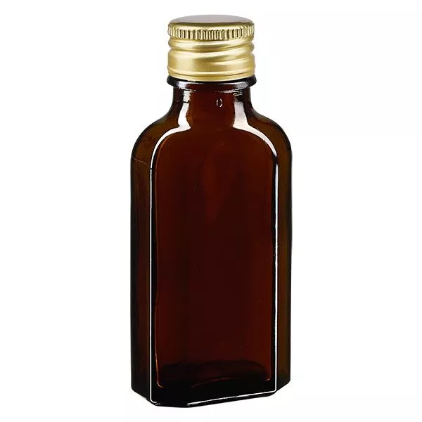 50 ml Meplat brązowy ze złotym aluminiowym kapslem PP22 50 ml Meplat brązowy ze złotym aluminiowym kapslem PP22