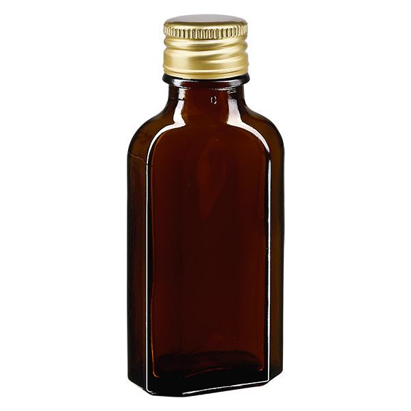 50 ml Meplat brązowy ze złotym aluminiowym kapslem PP22