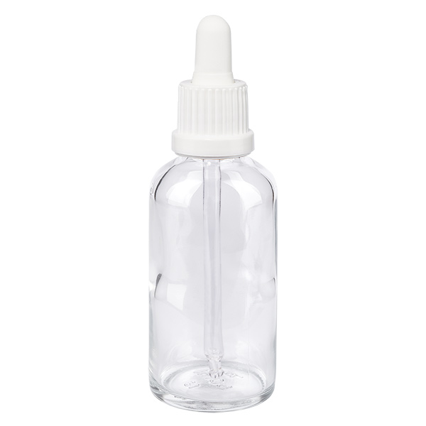 50 ml butelka do leków płynnych z pipetą, biała OV ClearLine UT18/50 50 ml butelka do leków płynnych z pipetą, biała OV ClearLine UT18/50