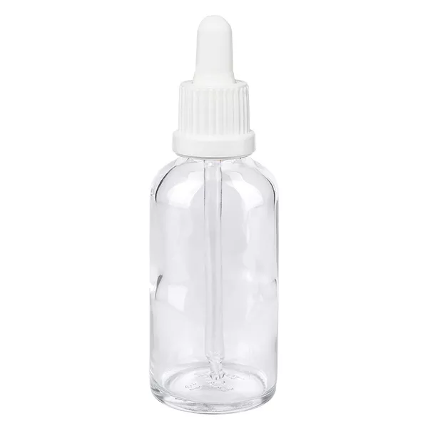 50 ml butelka do leków płynnych z pipetą, biała OV ClearLine UT18/50 50 ml butelka do leków płynnych z pipetą, biała OV ClearLine UT18/50