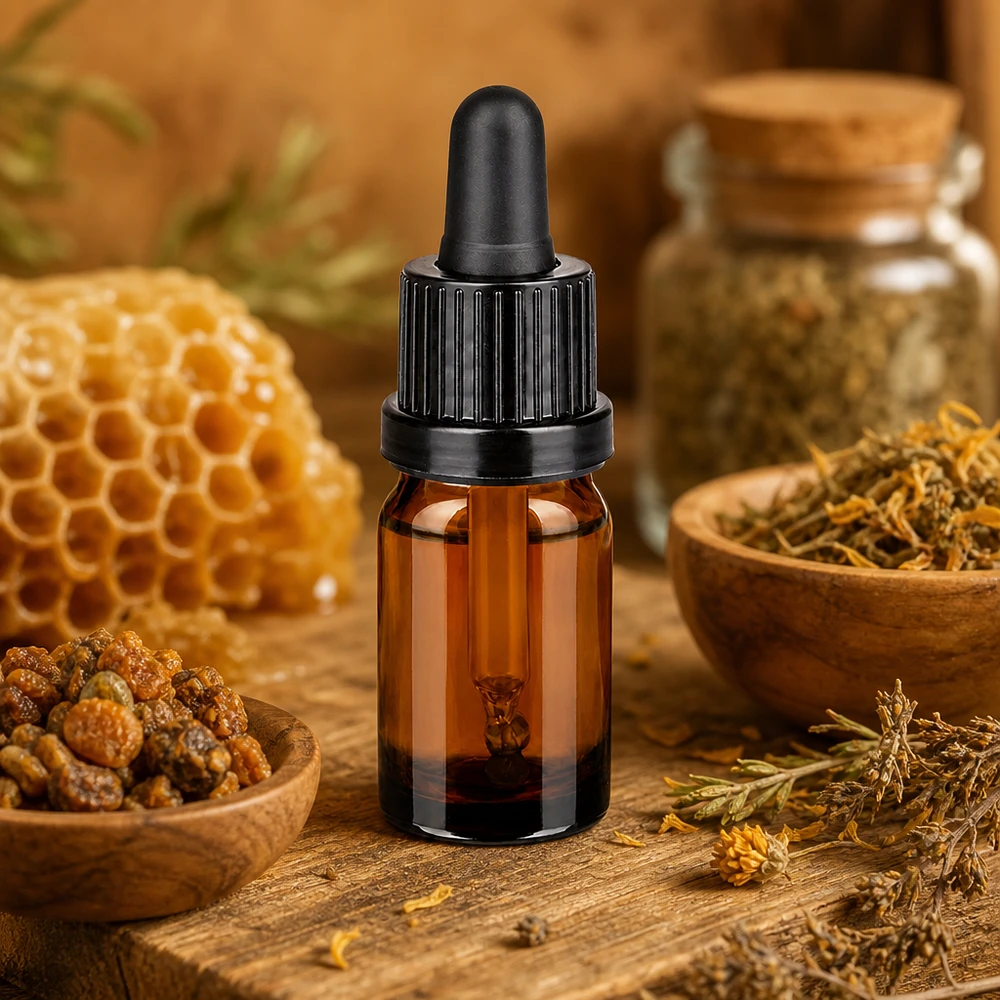 Butelka z pipetą BrownLine UT18/5 5 ml z precyzyjnym zakraplaczem do naturalnych ekstraktów