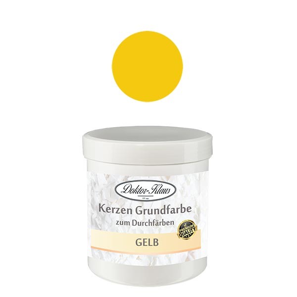 Podstawa &#347;wiecy Doktor-Klaus w kolorze &#380;&#243;&#322;tym, 7gr, w puszce