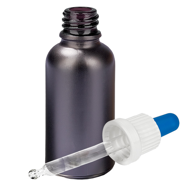 Butelka z pipetą 30 ml biała/niebieska OV BlackLine UT18/30