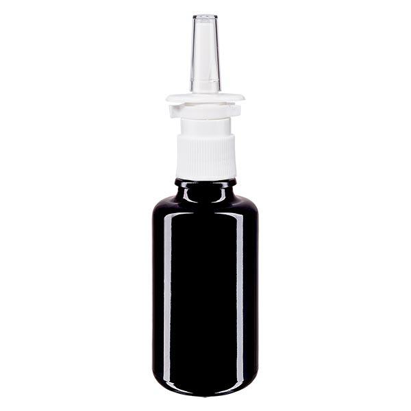 Butelka apteczna viol. 30ml atomizer do nosa biały St Butelka apteczna viol. 30ml atomizer do nosa biały St