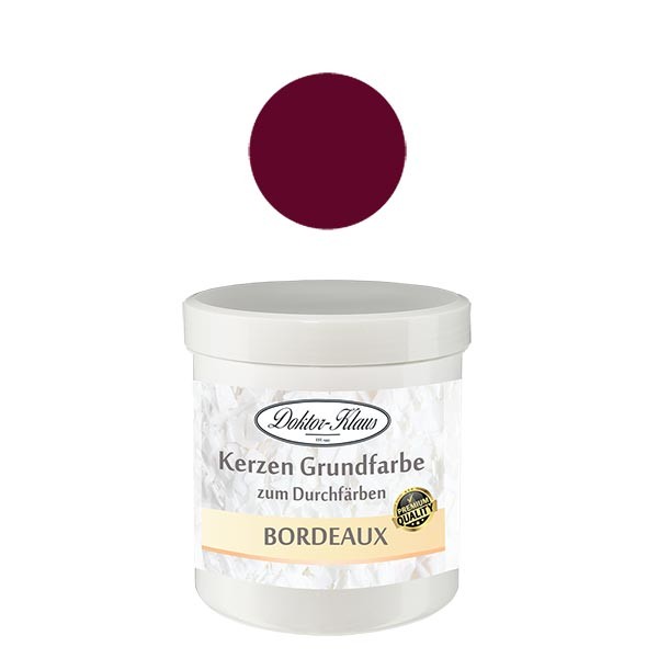 Podstawa świecy Doktor-Klaus w kolorze Bordeaux, 7 g, w puszce Podstawa świecy Doktor-Klaus w kolorze Bordeaux, 7 g, w puszce